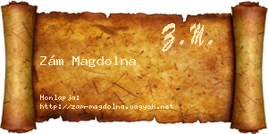 Zám Magdolna névjegykártya